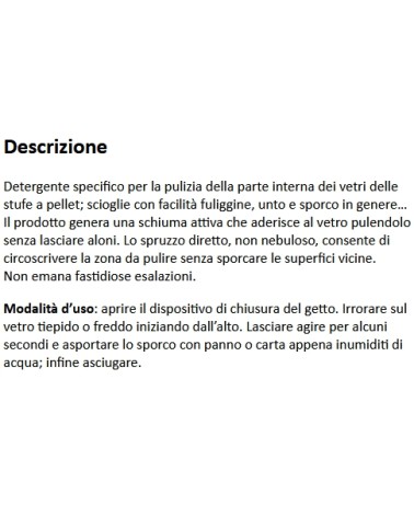 PULITORE VETRI PELLET 750M