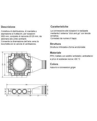 PLENUM SMALL 9XDN63 diametro 125  