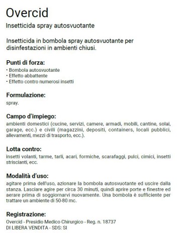 ZAPI OVERCID INSETTIC 150M