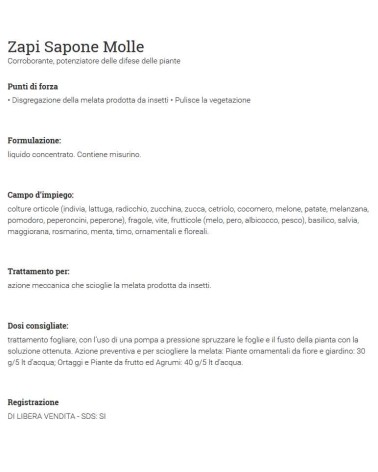 ZAPI CORROB SAPON/MOLLE250