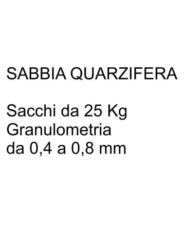 SABBIA QUARZ 0,4-0,9mm 25K