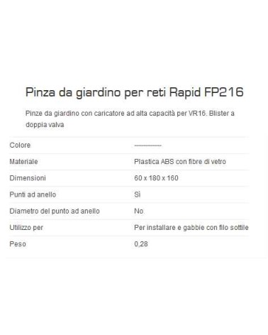 PINZA LEGATUR FP216 x RETI