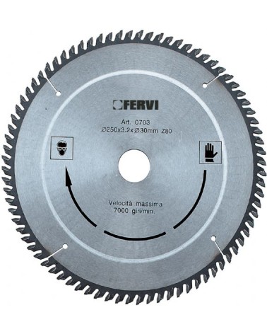 LAMA SEG/CIR diametro 250 Z60 F30 