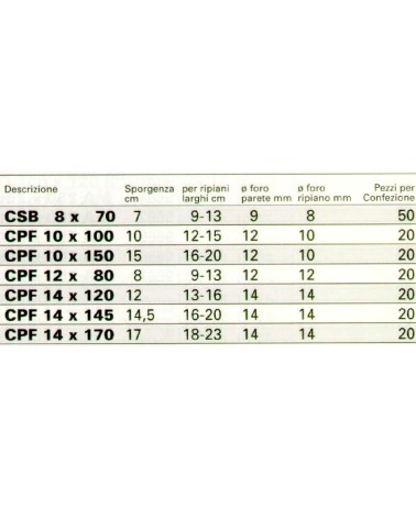 MENSOLA SCOMPARS CSB  8x70