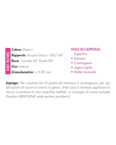 STUCCO POLVERE   BRIKO KG1