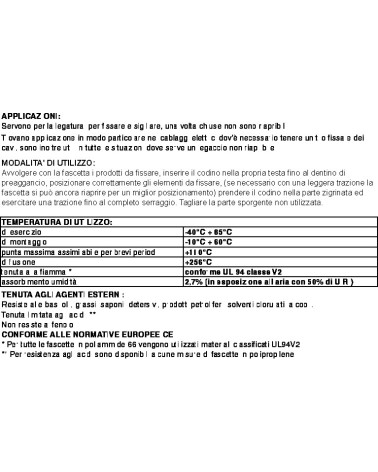 FASC CABL NYL 160x4,8 100P