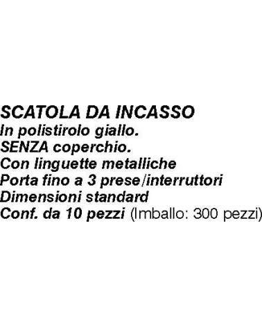 SCATOLA P/FRUTTI 3 POSTI  