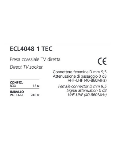 PRESA SAT COAS TV FEM NERO