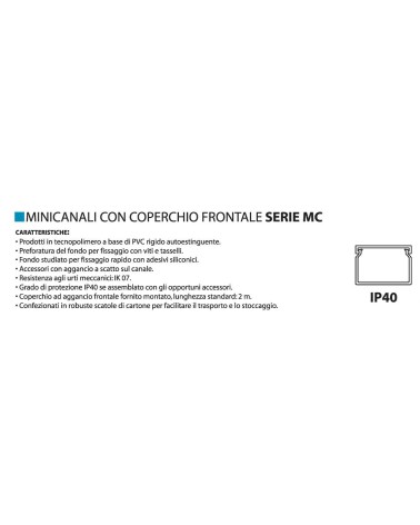 MINICAN ARREDO 22x13  2 MT