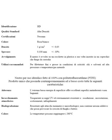 TEFLON PROFGAS 1/2X12 S.10