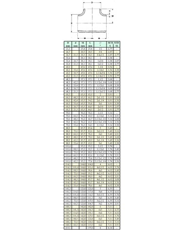 TEE A SALD 1/2"   21,3X2,0