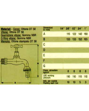RUBINETTO C/PORTAG LUC 1/2