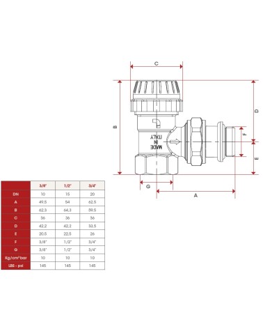 VALV TERM SQUA FER 3/8    
