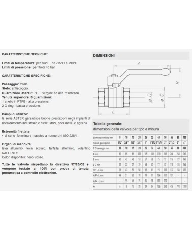 VALVOLA SF ASTER FF 3/8   