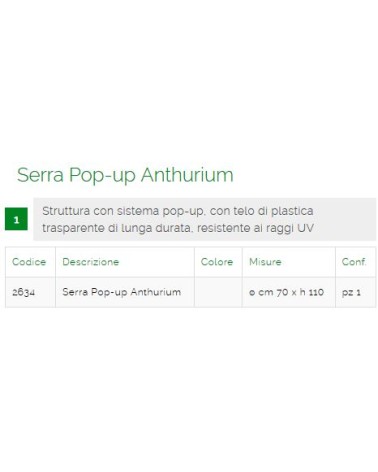 PROTEZ POP-UP AGRUMI diametro  70 