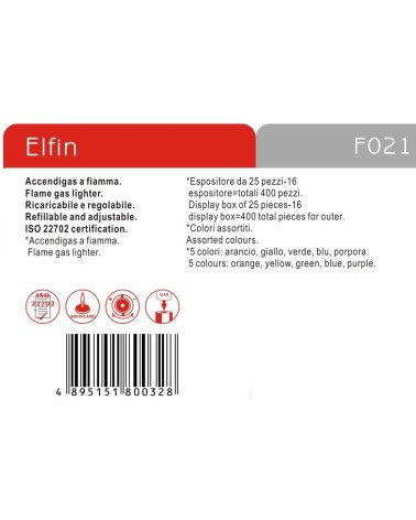 ACCENDIGAS FIAM ELFIN 25PZ