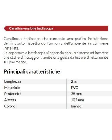 CANALINA 2M BAT40X100 BIAN