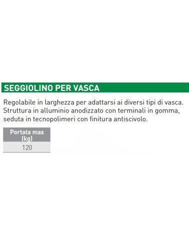 SEDILE VASCA STRUT ALLUMIN