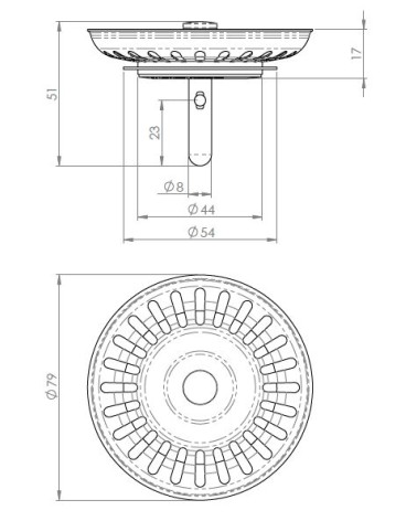CESTELLO BASKET UNIV diametro  79 