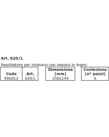 RASCHIATORE INTONACO 25x15