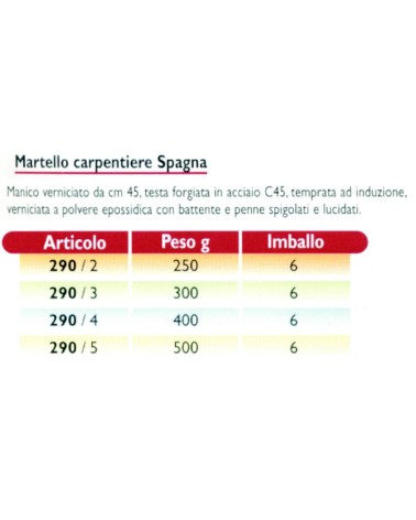 MARTELLO CARPEN CALAM 300G