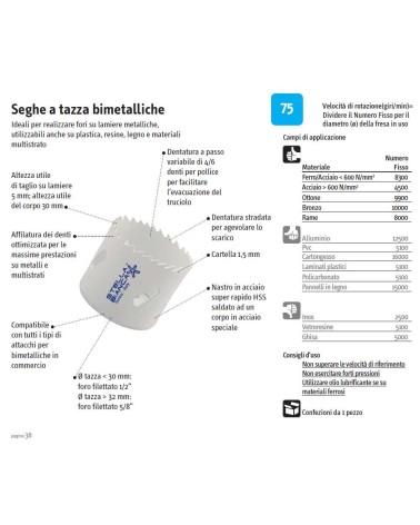 SEGA A TAZZA BIMETAL diametro 200 