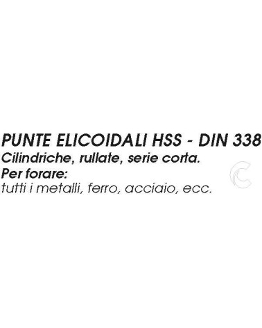 PUNTA ELIC HSS diametro  1        