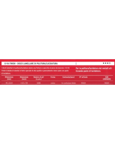 DISCO LAMELL SPECCHIAT 115