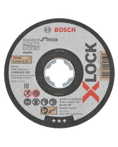 DISCO TAGLIO XLOCK 115X1.6