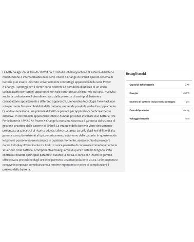 BATTERIA POWER CHANGE 18V 
