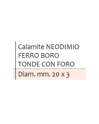 CALAMITA NEODIMIO diametro 20 C/FO
