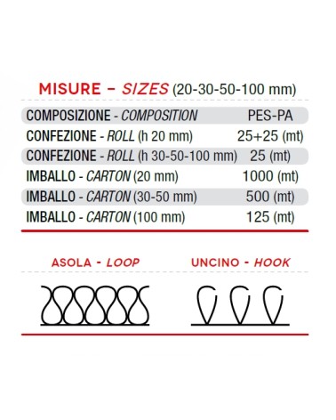 VELCRO ADE/GAN NE 20MM 50M