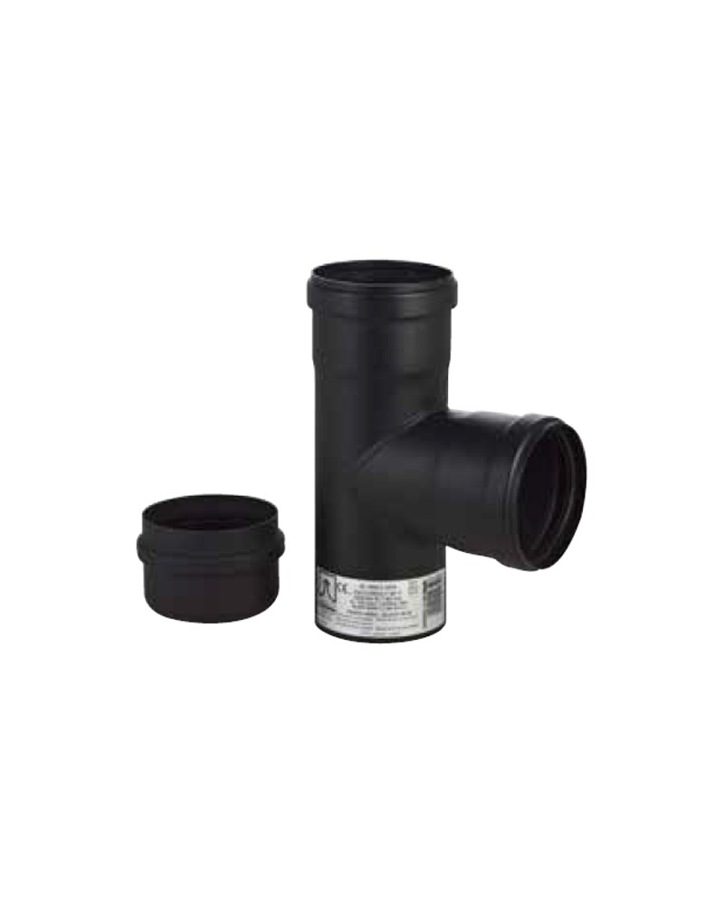 TEE FF C/TAP COND diametro 80 DEMA