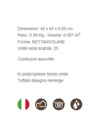 ZERBINO ASCIUGAPASSO 40X60