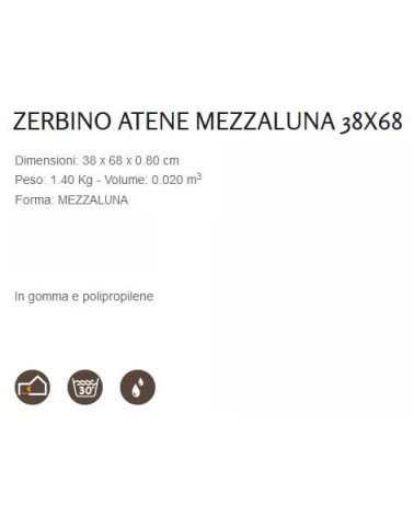 ZERBINO GOM/SINT 38X68 M/L