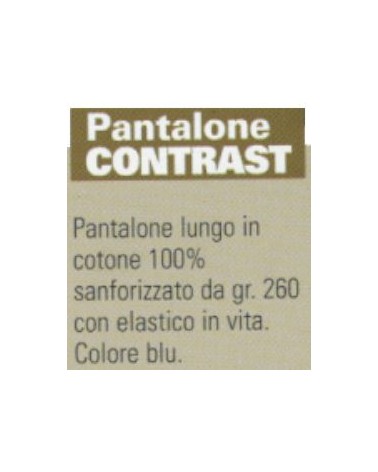 PANTAL CONTRAST BLU TG   M