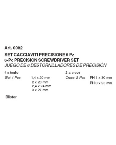 GIRAVITI DI PRECISIONE 6PZ
