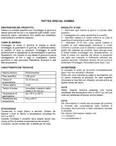 PATTEX SPECIAL GOMMA   30G