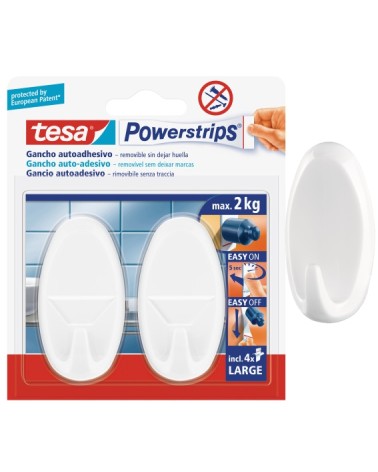 GANCIO OVALE BIANCO LARGE 