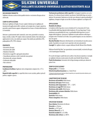 BOSTIK UNIV SIL TRASP 60ml