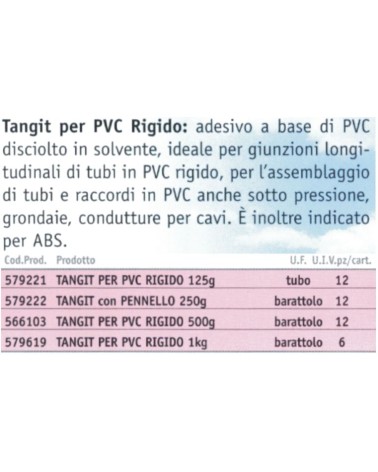 COLLANTE x PVC TANGIT 250 
