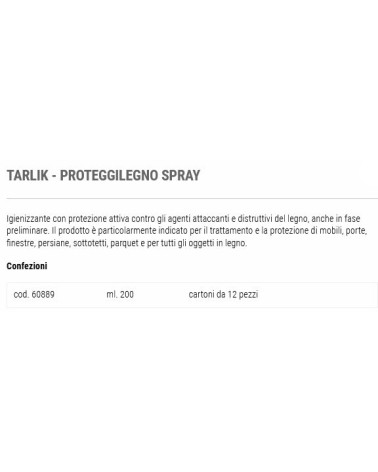 ANTITARL SPRAY TARLIK 200M