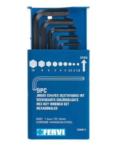 SERIE 9 CHIAVI ESAGONALI  