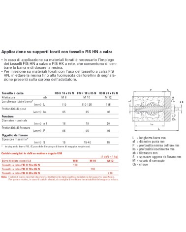TASSELLO CALZA FIS H 16x85