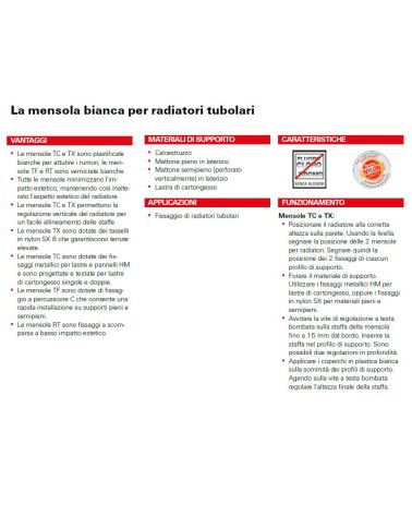 MENSOLA RAD CARTONG 2/3COL