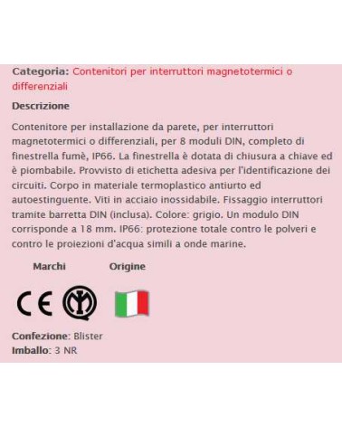 QUADRO PARETE 4-8 MODULI  