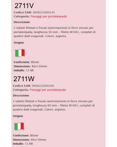 FISSAGG P.LAMP 30MM M10 2P