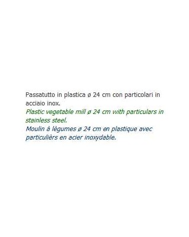 PASSATUTTO PLAST 2DIS. diametro 24