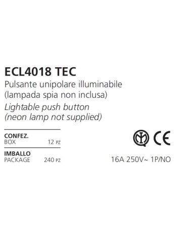 PULS UNIPOL ILLUM 16A NERO