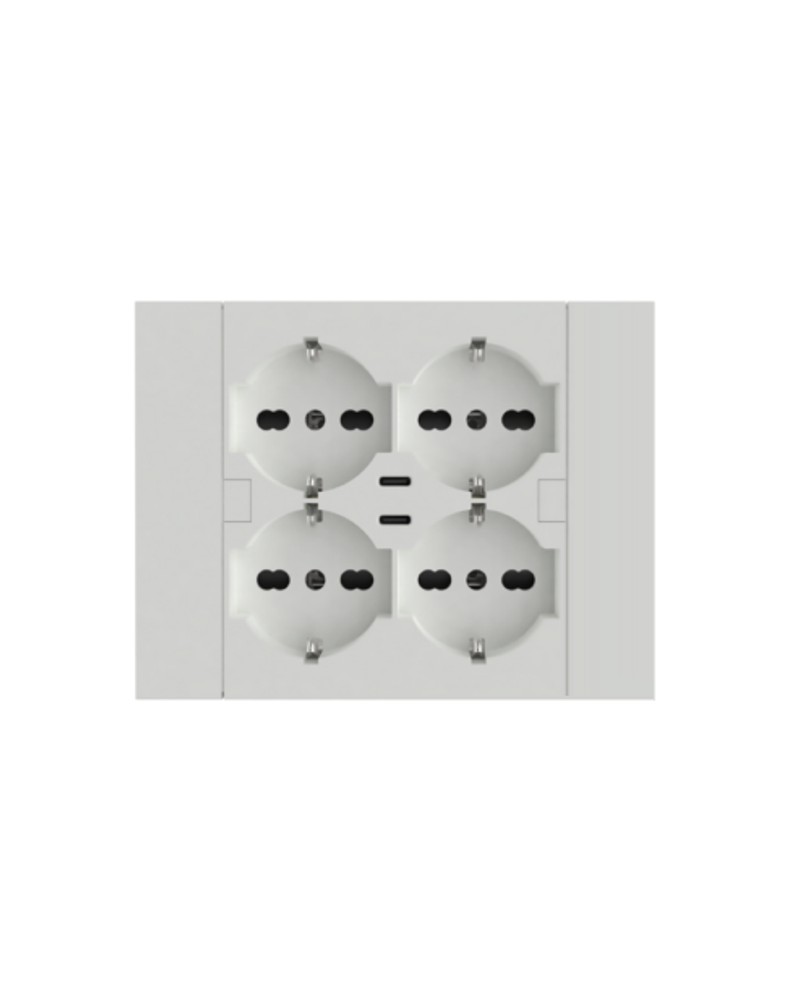 QUADRA 4 SCHUKO+2 USBC BIA